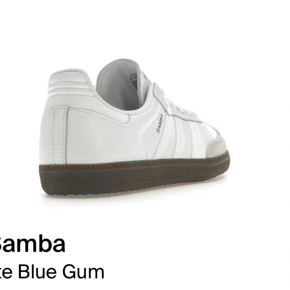 NWT! Adidas Samba Cloud White Blue Gum Sneakers
Men Sz /Fits Women Sz 8 (photo) - Picture 6 of 13